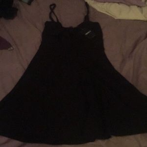 Forever 21 black bow tie dress